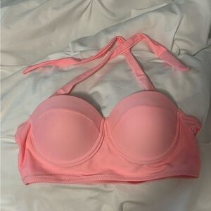 Pink bikini top